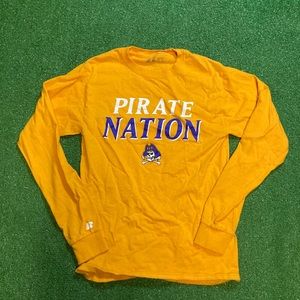 ECU Pirate Nation Long Sleeve Tee-Shirt